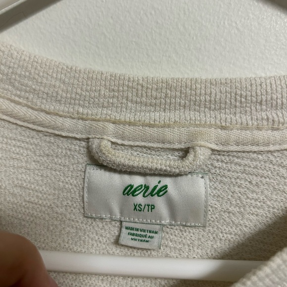 Aerie Cream Oversized Crewneck - Picture 4 of 4